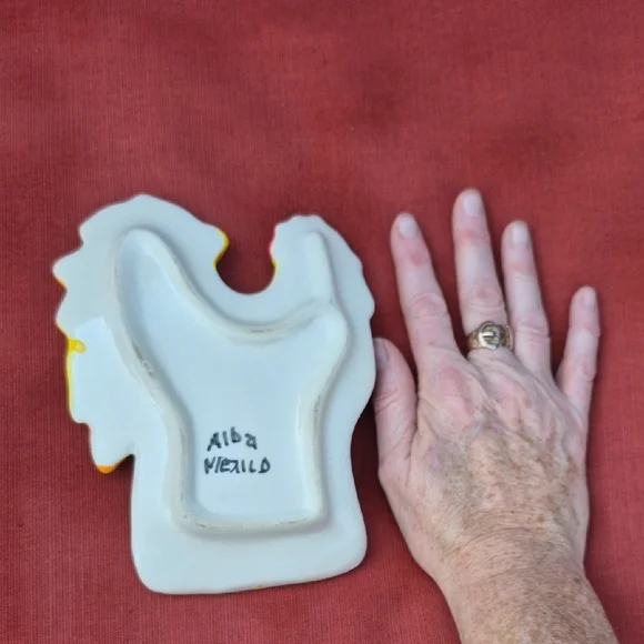 Colorful Ceramic Rooster Decor - Picture 3 of 5